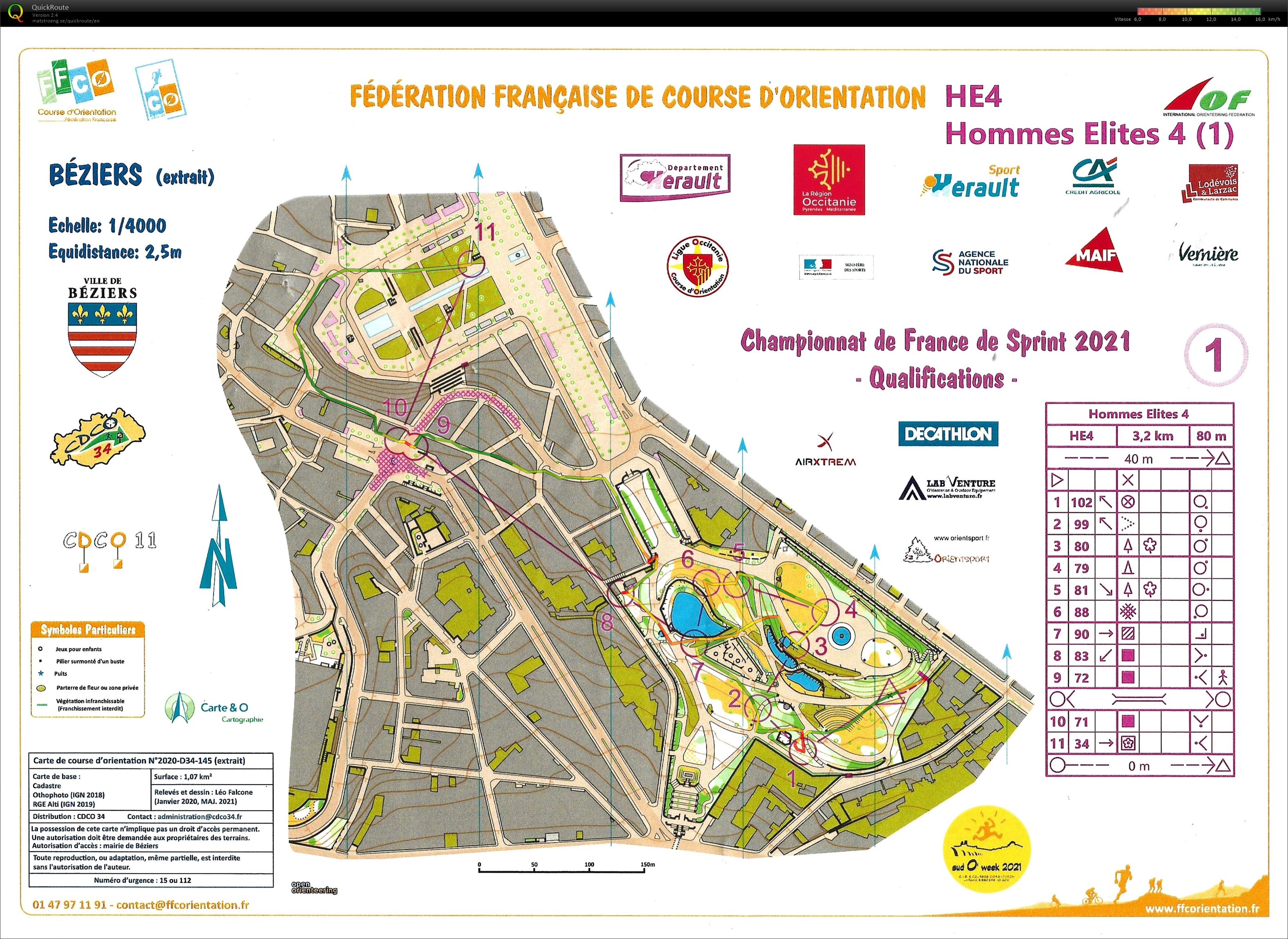 Championnat de France Sprint - Qualif (Partie 1) (30-10-2021)